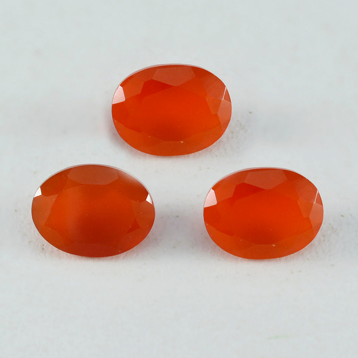 Riyogems 1PC Genuine Red Onyx Faceted 12x16 mm Oval Shape startling Quality Loose Gem