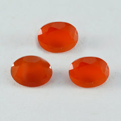 Riyogems 1PC Genuine Red Onyx Faceted 12x16 mm Oval Shape startling Quality Loose Gem