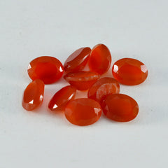 riyogems 1pc genuine red onyx faceted 6x8 mm oval shape pretty quality loose stone