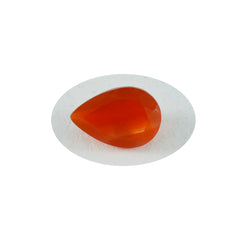Riyogems 1PC Natural Red Onyx Faceted 12x16 mm Pear Shape cute Quality Gemstone