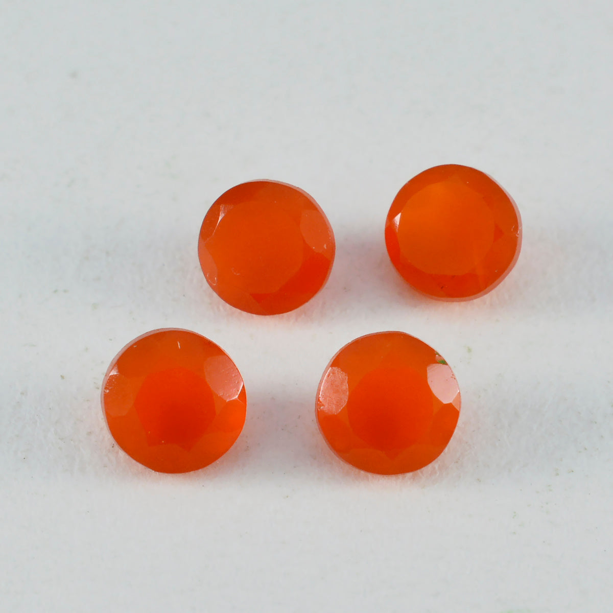 Riyogems 1PC Real Red Onyx Faceted 12x12 mm Round Shape attractive Quality Loose Gems
