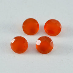 riyogems 1pc real red onyx faceted 9x9 mm round shape good quality stone