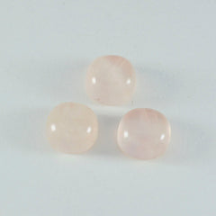 Кабошон из розового кварца riyogems, 1 шт., 12x12 мм, в форме подушки, красивый качественный драгоценный камень