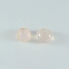 Кабошон из розового кварца riyogems, 1 шт., 4x4 мм, в форме подушки, качество AAA, драгоценный камень
