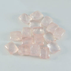 riyogems 1 st rosa rosékvarts cabochon 9x11 mm oktagonform av hög kvalitet pärlor