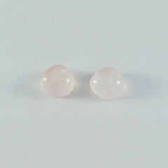 Riyogems, 1 pieza, cabujón de cuarzo rosa, 12x12mm, forma de corazón, gemas sueltas de calidad AAA