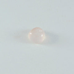 Riyogems 1PC Pink Rose Quartz Cabochon 13x13 mm Heart Shape A+ Quality Loose Stone