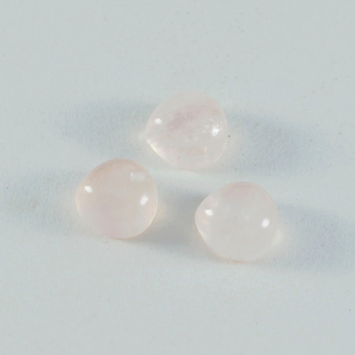 Riyogems 1PC Pink Rose Quartz Cabochon 14x14 mm Heart Shape A+1 Quality Loose Gemstone