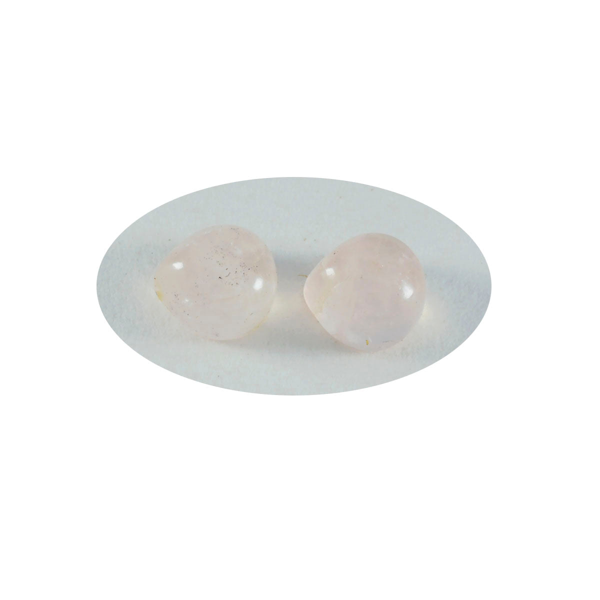 Riyogems 1PC roze rozenkwarts cabochon 5x5 mm hartvorm uitstekende kwaliteit losse steen