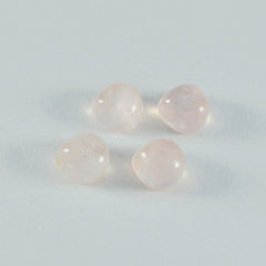 riyogems 1 st rosa rosékvarts cabochon 7x7 mm hjärtform skönhetskvalitet pärla