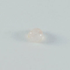 Riyogems, 1 pieza, cabujón de cuarzo rosa, 9x9mm, forma de corazón, piedra bonita de calidad