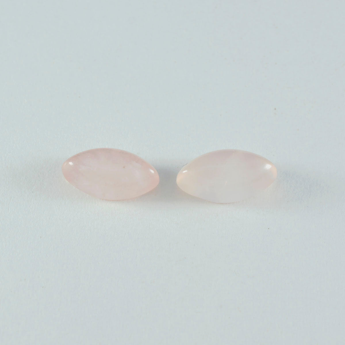 Riyogems 1pc cabochon de quartz rose rose 8x16mm forme marquise belle qualité pierre en vrac