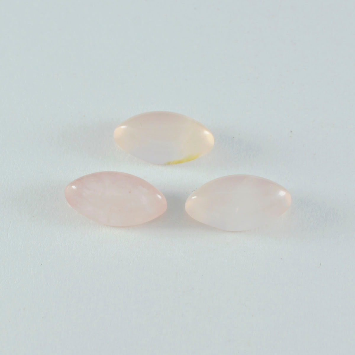 Riyogems, 1 pieza, cabujón de cuarzo rosa, 9x18mm, forma de marquesa, piedra preciosa suelta de buena calidad