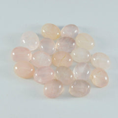 Riyogems 1PC roze rozenkwarts cabochon 5x7 mm ovale vorm verbazingwekkende kwaliteit edelsteen