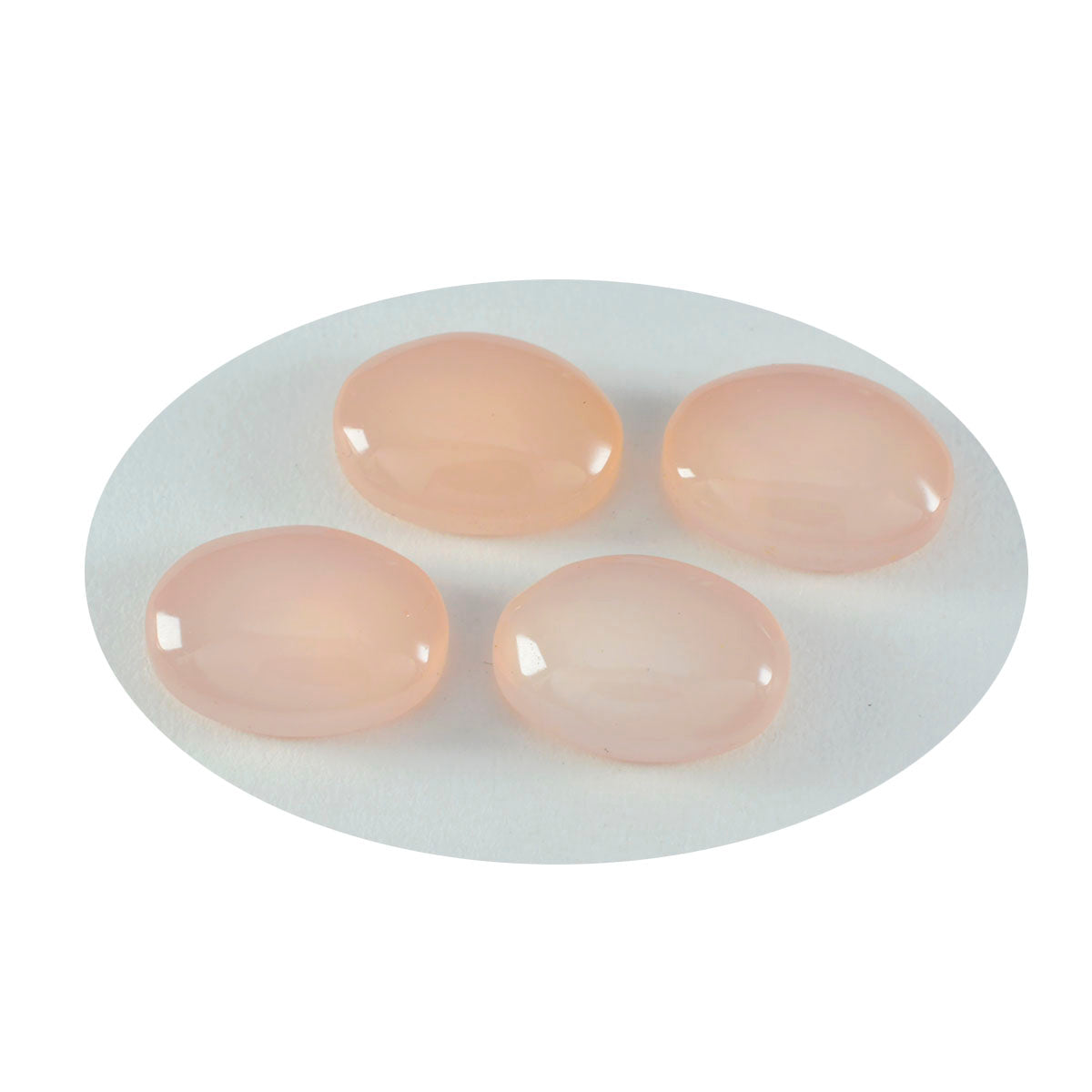 Riyogems 1PC roze rozenkwarts cabochon 9x11 mm ovale vorm fantastische kwaliteit losse edelsteen