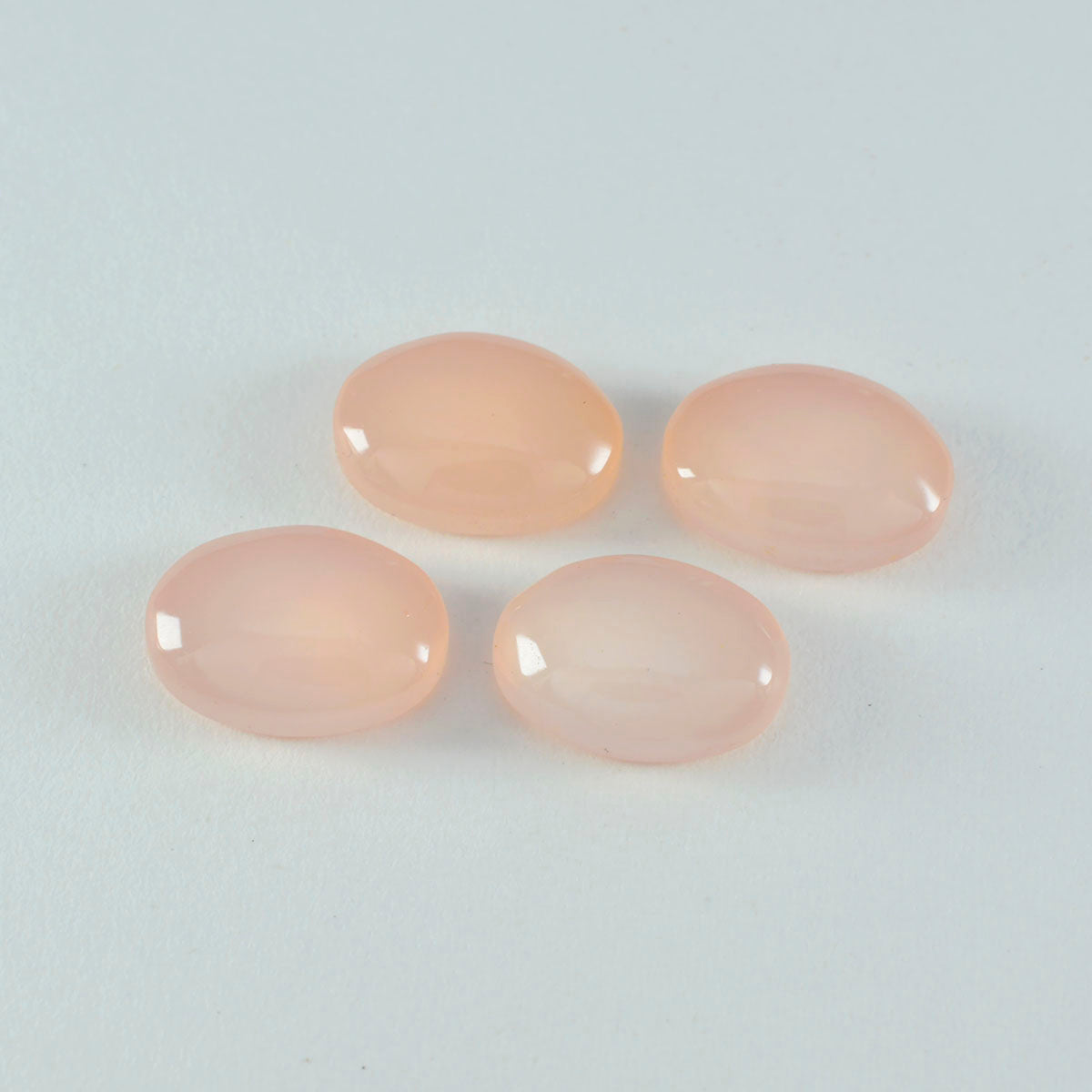 riyogems 1 pz cabochon di quarzo rosa rosa 9x11 mm di forma ovale, pietra preziosa sfusa di fantastica qualità