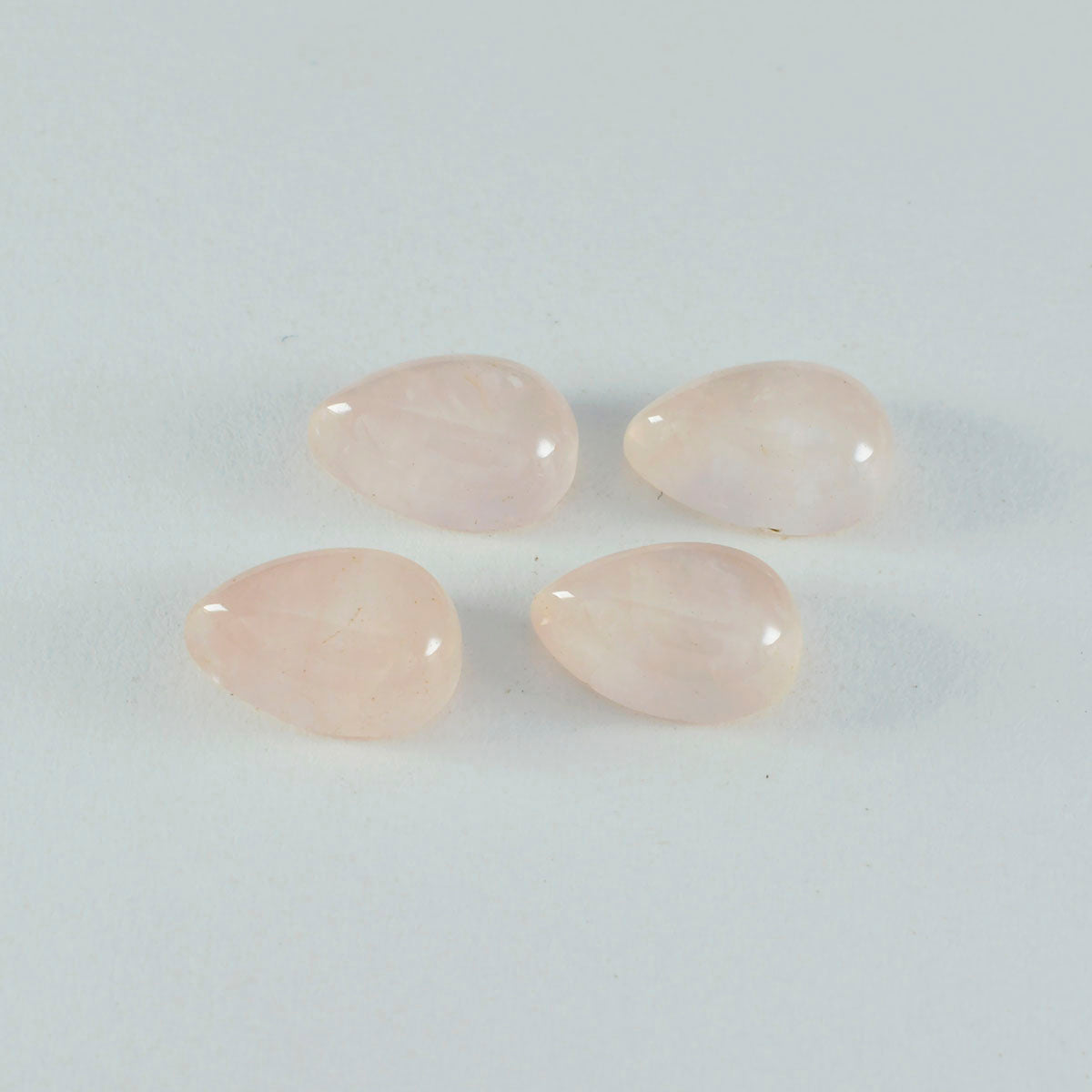 1 cabujón de cuarzo rosa riyogems, 10x14 mm, forma de pera, una gema de calidad
