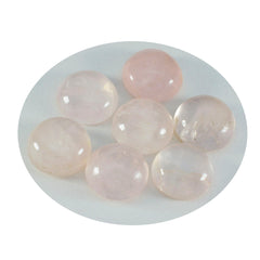 riyogems 1 шт. кабошон из розового кварца 14x14 мм круглой формы, красивые качественные свободные драгоценные камни