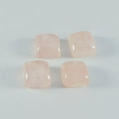 riyogems 1 шт. кабошон из розового кварца 14x14 мм квадратной формы, драгоценные камни потрясающего качества