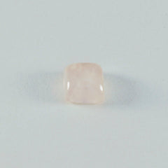 riyogems 1 st rosa rosékvarts cabochon 15x15 mm fyrkantig form skönhetskvalitetssten