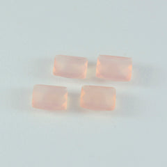 Riyogems 1PC Pink Rose Quartz Faceted 7x9 mm Octagon Shape beauty Quality Loose Gemstone
