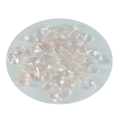 riyogems 1pc quartz rose à facettes 2x4 mm forme marquise a + qualité pierres précieuses en vrac