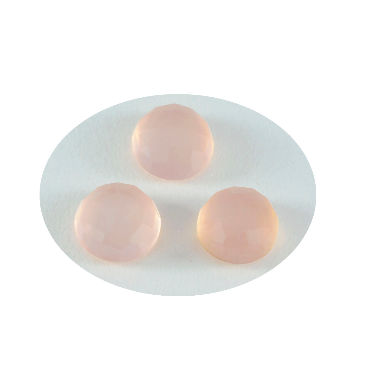 riyogems 1pc ピンク ローズ クォーツ ファセット 15x15 mm ラウンド形状の優れた品質のルース宝石