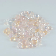 Riyogems 1PC Pink Rose Quartz Faceted 4x4 mm Round Shape A+ Quality Stone