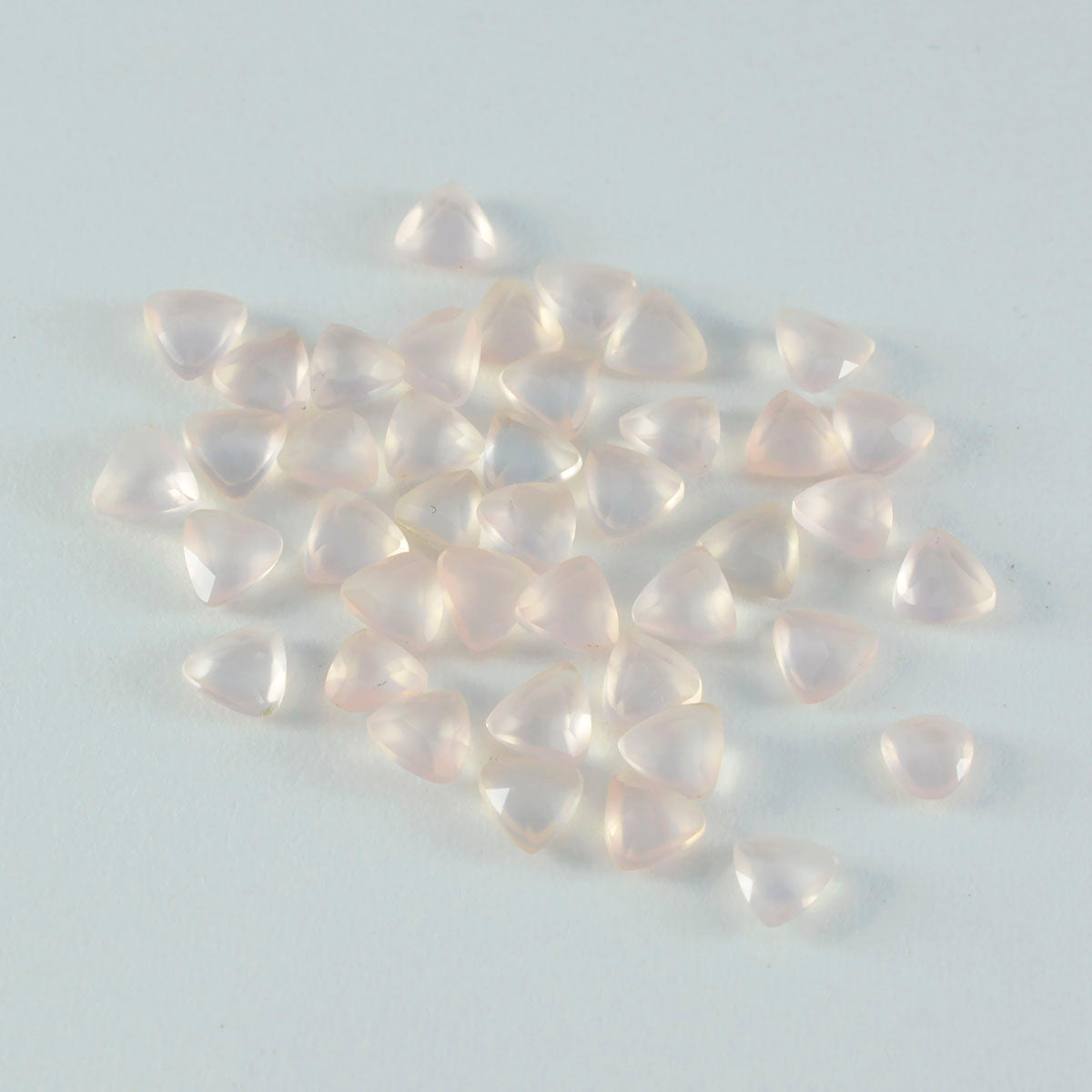 riyogems 1 шт. розовый кварц ограненный 5x5 мм форма триллиона милый качественный драгоценный камень
