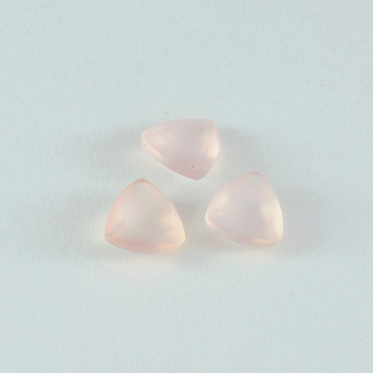 riyogems 1шт розовый кварц ограненный 9x9 мм форма триллион + качество свободный драгоценный камень