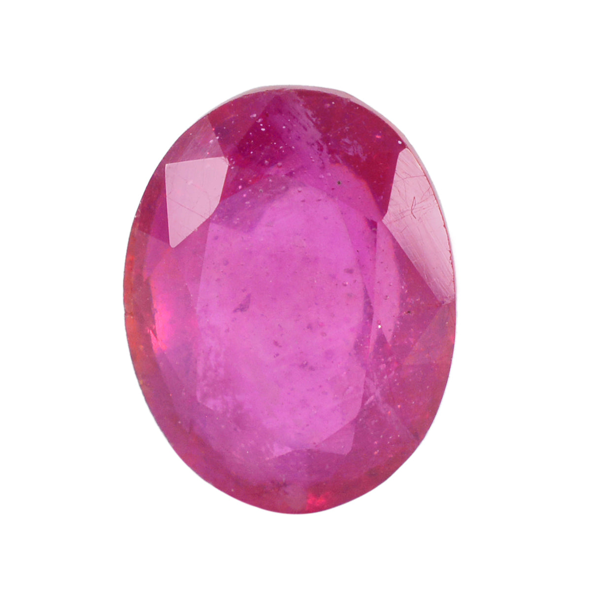 riyogems 1pc natural red ruby faceted 8x11 mm oval shape beauty quality loose stone