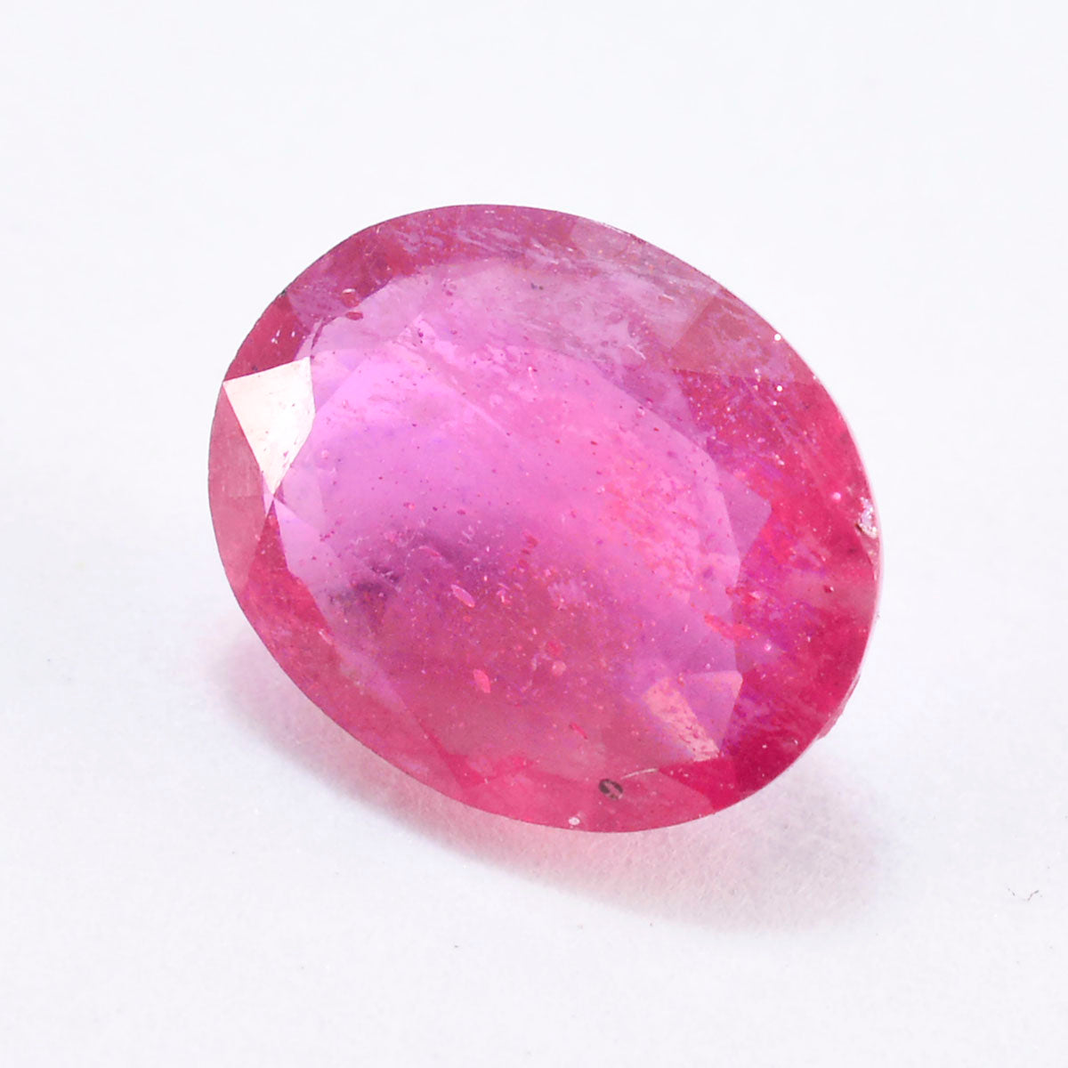 riyogems 1pc genuine red ruby faceted 7 5x9 5 mm oval shape cute quality gem