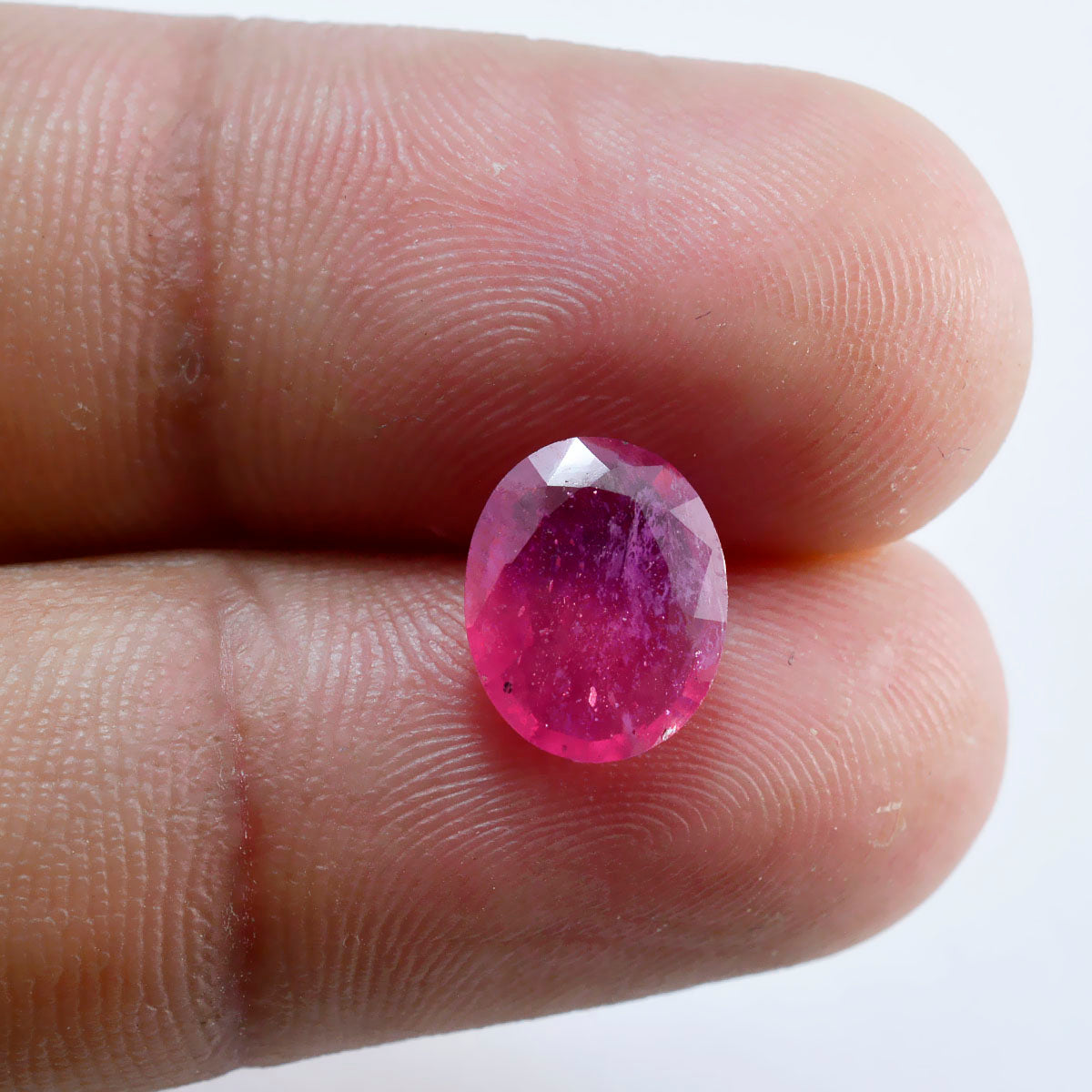 riyogems 1pc genuine red ruby faceted 7 5x9 5 mm oval shape cute quality gem