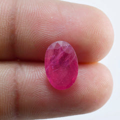 riyogems 1pc natural red ruby faceted 8x12 mm oval shape a quality gems