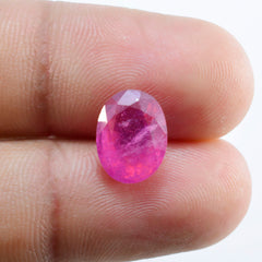 riyogems 1pc genuine red ruby faceted 8x10 mm oval shape aaa quality gemstone