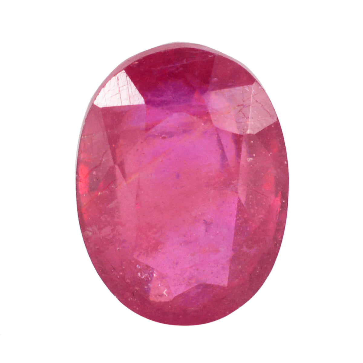 riyogems 1pc natural red ruby faceted 8x11 mm oval shape a quality loose gem