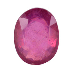 riyogems 1pc real red ruby faceted 9x11 mm oval shape a 1 quality loose gems