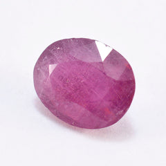 Riyogems 1 pièce rubis rouge naturel à facettes 8x10mm forme ovale bonne qualité pierre précieuse en vrac