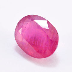 riyogems 1pc natural red ruby faceted 9x11 mm oval shape attractive quality stone