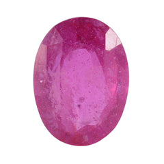 riyogems 1pc genuine red ruby faceted 8x11 mm oval shape handsome quality loose gem