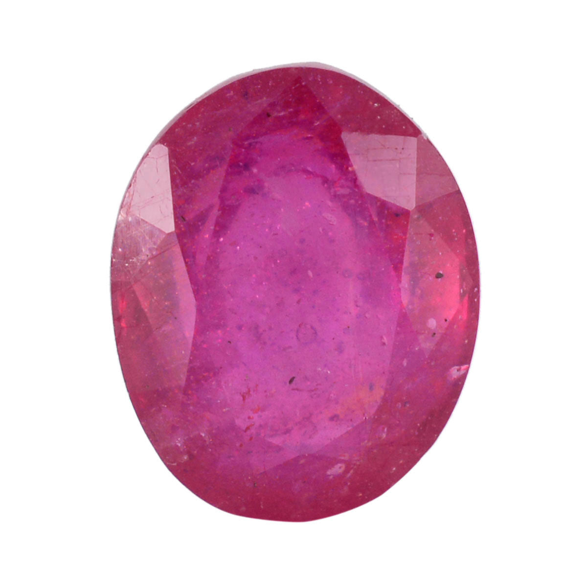 riyogems 1pc natural red ruby faceted 9x11 mm oval shape pretty quality gem