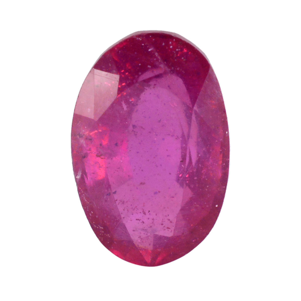 riyogems 1pc real red ruby faceted 7x10 mm oval shape astonishing quality gems