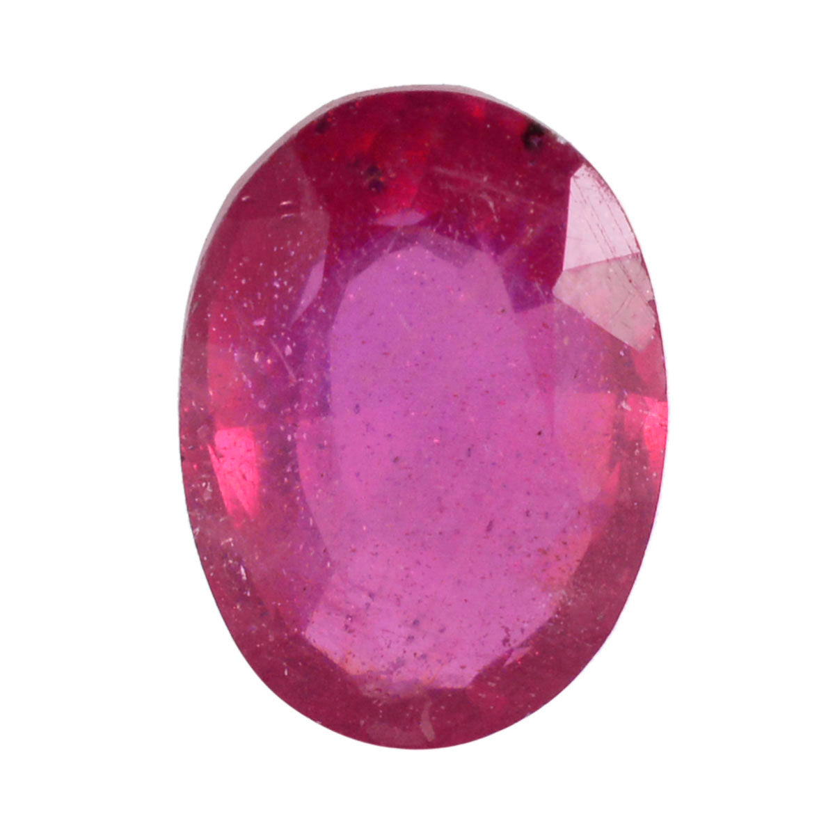 riyogems 1pc real red ruby faceted 7x10 mm oval shape great quality loose gem