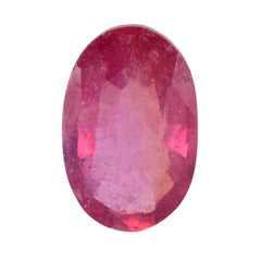 riyogems 1pc natural red ruby faceted 7x11 mm oval shape startling quality loose stone