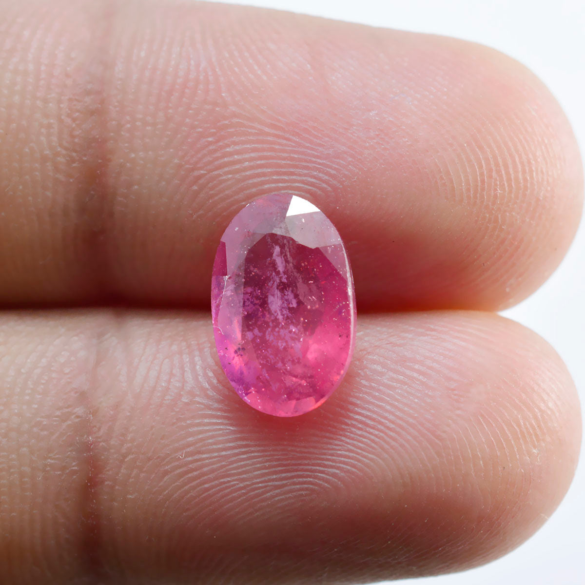 riyogems 1pc natural red ruby faceted 7x11 mm oval shape startling quality loose stone