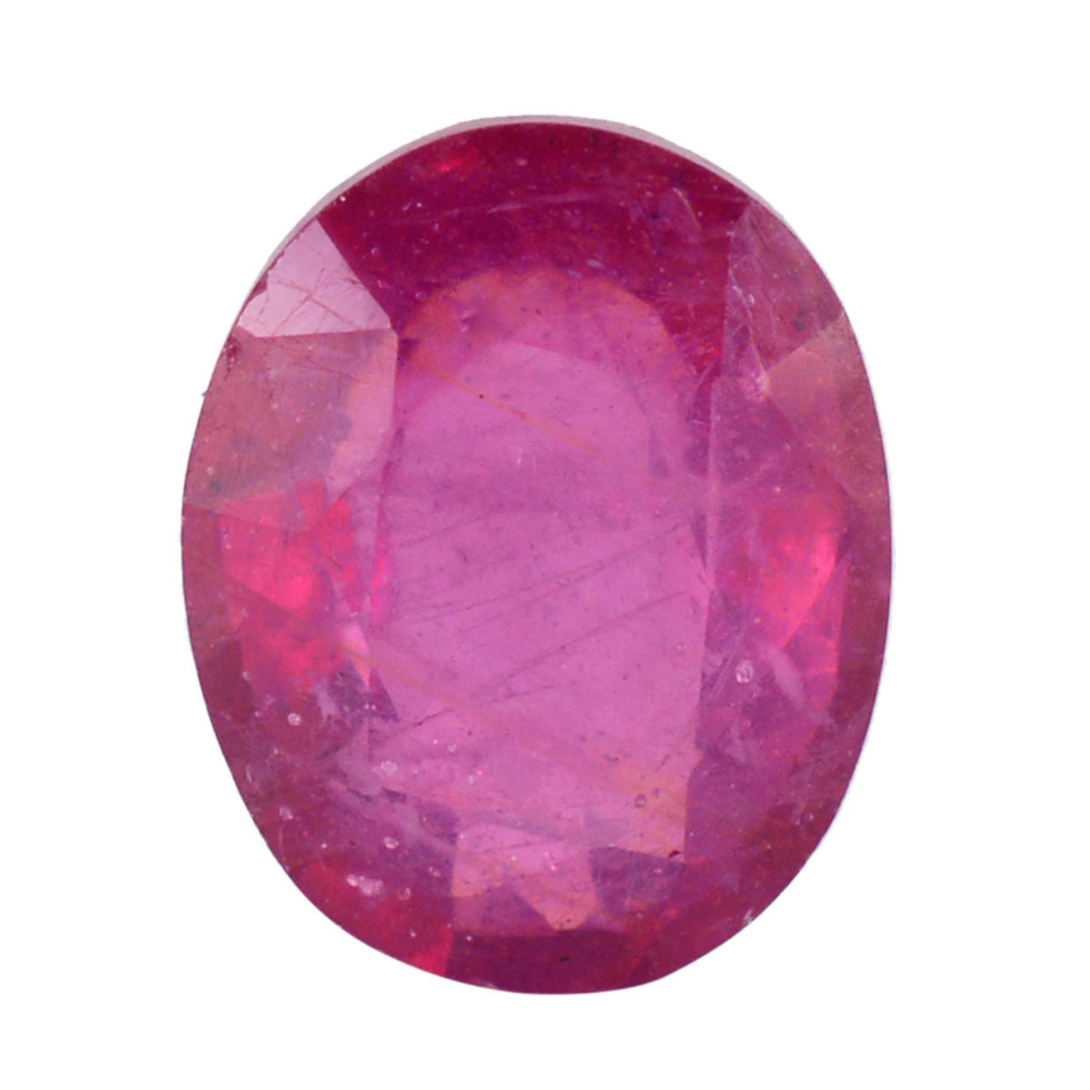 riyogems 1pc real red ruby faceted 7x9 mm oval shape awesome quality stone