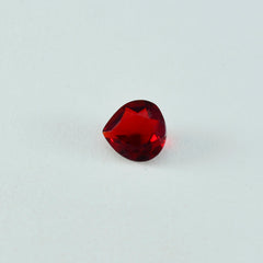 Riyogems 1PC Red Ruby CZ Faceted 8x8 mm Heart Shape superb Quality Loose Gem