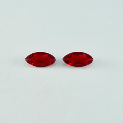 Riyogems 1 pieza rubí rojo cz facetado 3x6mm forma marquesa a1 piedra suelta de calidad