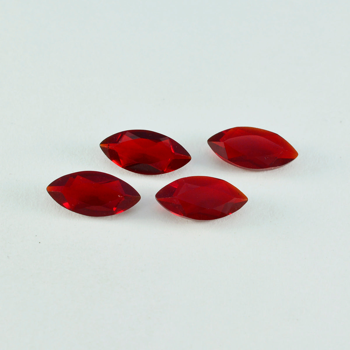 Riyogems 1PC Red Ruby CZ Faceted 8x16 mm Marquise Shape pretty Quality Gemstone