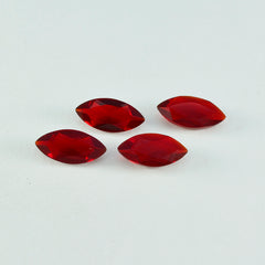 riyogems 1pc rubis rouge cz facettes 8x16 mm forme marquise jolie pierre précieuse de qualité